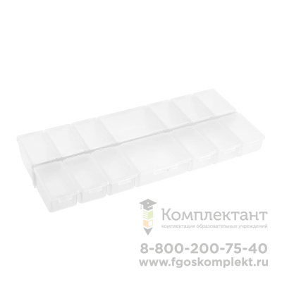 "Gamma" Коробка для шв. принадл. пластик ОМ-043 прозрачная