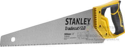 Ножовка по дереву STANLEY TRADECUT 500 мм 7 TPI STHT20350-1 [STHT20350-1]