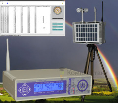 «МЕТЕО-КЛ» M2, Школьная метеостанция Измеряемые параметры: скорость ветра, направление ветра, давление, температура, влажность. Технические параметры: связь между блоками по радиоканалу, подзарядка от солнечной батареи. Подключение к ПК, прикладная програ