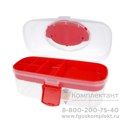 "Gamma" Коробка для шв. принадл. пластик ОМ-055 прозрачная