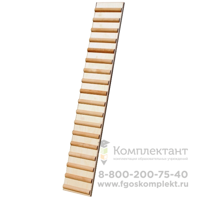 Доска наклонная ребристая деревянная 1,5 м